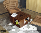 Pallet Wood Coffee Table - Wooden Crate Table - Rustic