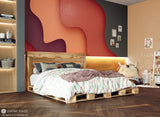 The Oversized Queen Pallet Bed