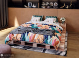 Queen Size Platform Bed - Pallet Beds