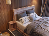 Queen Sized Pallet Platform Bed