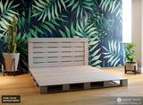 Pallet Beds - Platform Bed in Antique White Stain