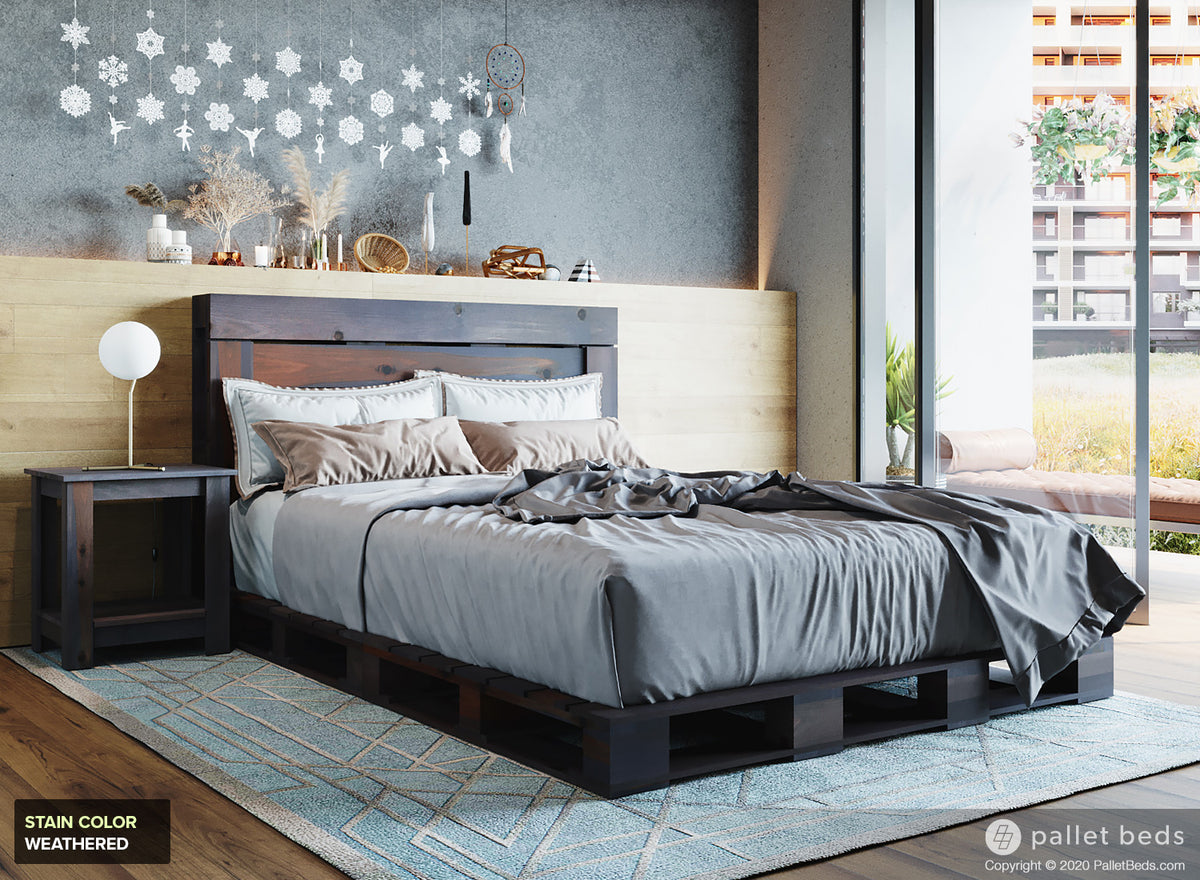 The Queen Pallet Bed - Pallet Beds Co., image size:1200x880