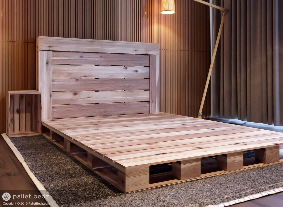 The Queen Pallet Bed - Pallet Beds Co., image size:1200x880