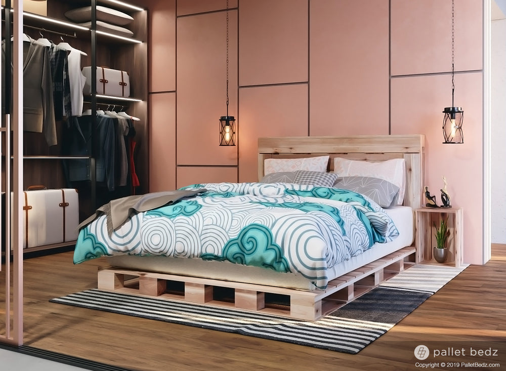 Pallet Bed Platform Bed - by PalletBedz - Queen Size