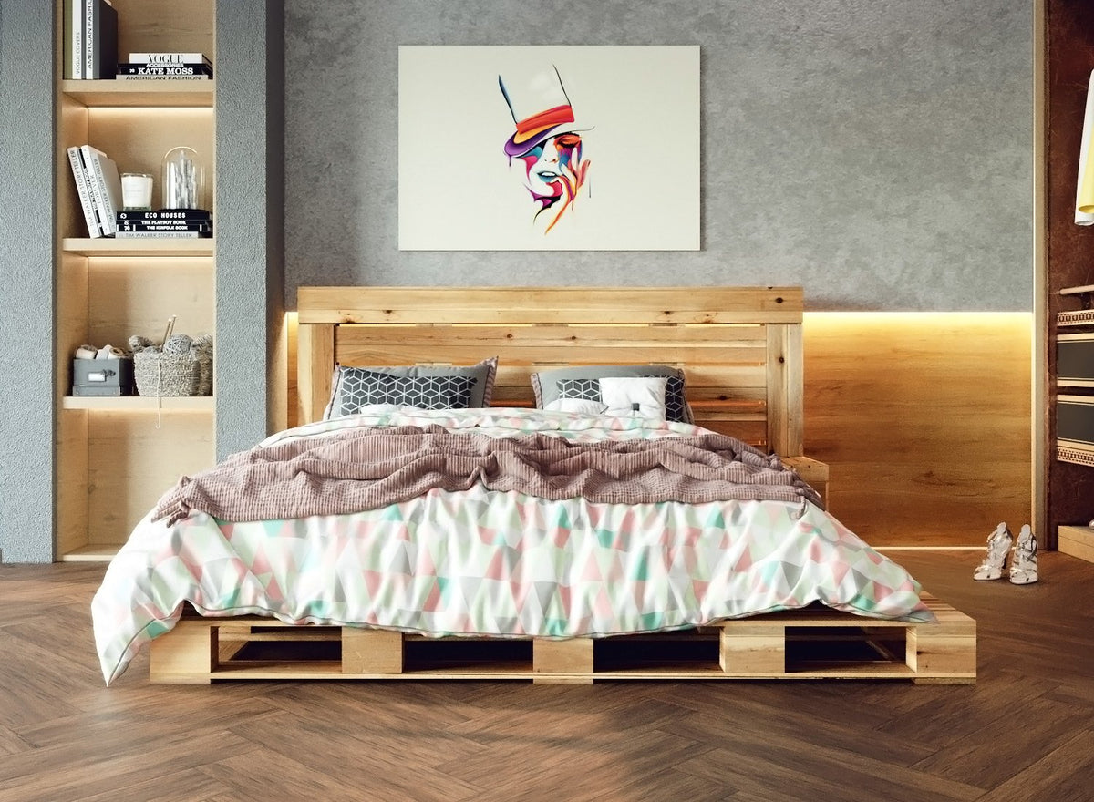 Full size bed pallet frame sale