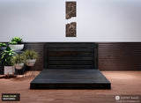 Pallet Beds - Platform Bed in Weathered Grey Stain